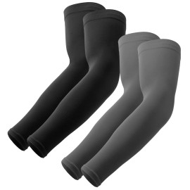 Outdooressentials Uv Sun Protection Compression Arm Sleeves - Tattoo Cover Up - Cooling Athletic Sports Sleeve For Football