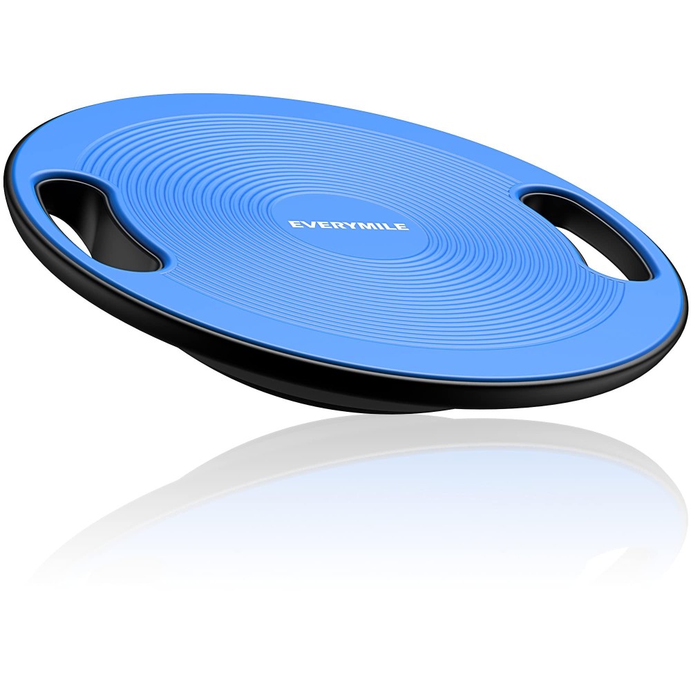 Everymile Wobble Balance Board, Exercise Balance Stability Trainer Portable Balance Board With Handle For Workout Core Trainer Physical Therapy & Gym 15.7