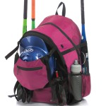 Athletico Advantage Baseball Bag - Baseball Backpack With External Helmet Holder For Baseball, T-Ball & Softball Equipment & Gear For Youth And Adults Holds Bat, Helmet, Glove, Shoes (Pink)