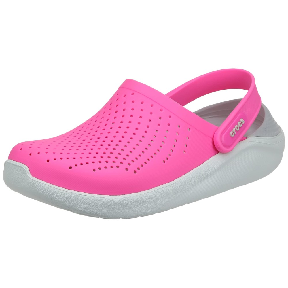 Crocs Unisex Mens And Womens Literide Clog, Electric Pinkalmost White, 11 Us