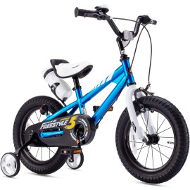 Royalbaby Summer Kids Bike 16 Inch Boys Bicycle With Training Wheel Dual Handbrakes Ages 4-7 Years, 16 Blue