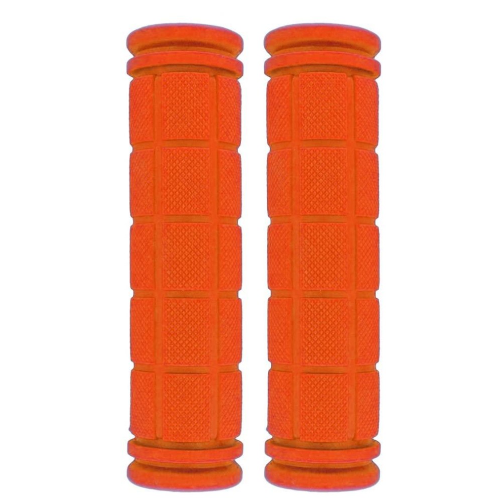 Beakuoo Bike Handlebar Grips For Kids Girls Boys, Non-Slip Rubber Mushroom Bicycle Grips For Scooter Cruiser Seadoo Tricycle Wheel Chair Mountain Road Urban Foldable Bike Mtb Bmx (Orange)