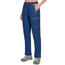 Little Donkey Andy Womens Lightweight Quick Dry Cargo Hiking Pants Upf 50 Stretch Travel Casual Trousers Deep Blue M