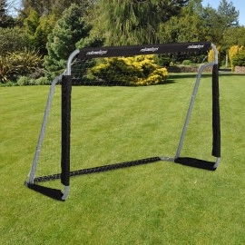 Relaxdays Boys Football, Pro Soccer Goal For Adults & Kids, With Net, For Garden, Hwd 110X150X75 Cm, Greyblack, 11000 X 15000 X 7500 Cm