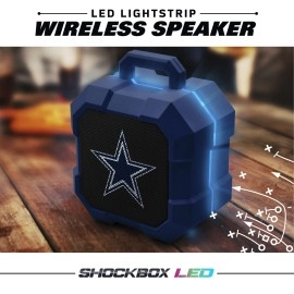 SOAR NFL Shockbox LED Wireless Bluetooth Speaker, Las Vegas Raiders