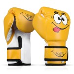 Jayefo Boxing Gloves For Kids & Children - Youth Boxing Gloves For Boxing, Kick Boxing, Muay Thai And Mma - Beginners Heavy Bag Gloves For Heavy Boxing Punching Bag - 4 Oz - Yellow