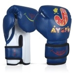Jayefo Boxing Gloves For Kids & Children - Youth Boxing Gloves For Boxing, Kick Boxing, Muay Thai And Mma - Beginners Heavy Bag Gloves For Heavy Boxing Punching Bag - 4 Oz - Blue