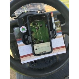 Caddie Buddy Golf Cart Steering Wheel Phone Mount/Scorecard Pro