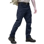 Tacvasen Mens Tactical Cargo Pants Outdoor Sport Military Ripstop Pants Navy,36