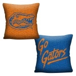 Northwest Ncaa Florida Gators Unisex-Adult Double Sided Woven Jacquard Pillow 20 X 20 Invert