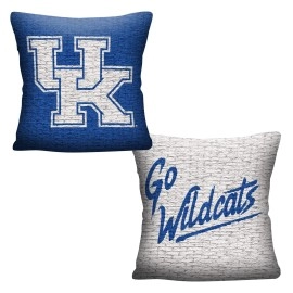 Northwest Ncaa Kentucky Wildcats Unisex-Adult Double Sided Woven Jacquard Pillow 20 X 20 Invert