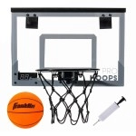Franklin Sports Over The Door Mini LED Scoring Basketball Hoop - Slam Dunk Approved - Shatter Resistant - Accessories Included