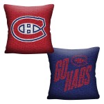 Northwest Nhl Montreal Canadiens Unisex-Adult Double Sided Woven Jacquard Pillow 20 X 20 Invert