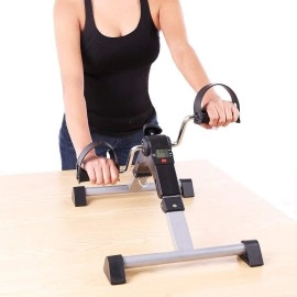 Node Fitness Foldable Under Desk Exercise Bike Portable Arm and Leg Pedal Exerciser
