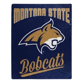 Northwest Ncaa Montana State Bobcats Unisex-Adult Raschel Throw Blanket 50 X 60 Alumni