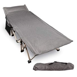 Redcamp Oversized Camping Cots For Adults 500Lbs, Extra Wide Sleeping Cots Tall Sleeping Cots Heavy Duty, Xl Cots Portable For Outdoor Indoor Office, Grey