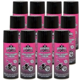 Original Bike Spirits Cleaner And Polish Aerosol (Case Of 12) - The Ultimate Detailer In A Can To Make Your Ride Shine