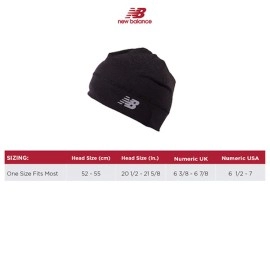New Balance Lightweight Running/Athletic Skullcap Hat, Beanie, Cap Black