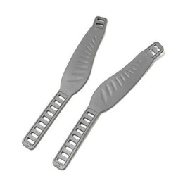 SBDs (Pair 1) Life Fitness Compatible (Aftermarket) Stationary Bikes Long GRAY Pedal Straps | Heavy Duty, Fits on MOST Models (2