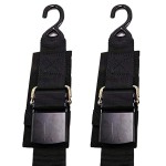 Meili Heavy Duty Boat Trailer Transom Strap (2Pk) - 2 Inch X 48 Inch Adjustable Marine Boat Tie Down Straps To Trailer (Shipped From Usa) With Quick Release Buckle1200 Lbs Capacity Securely