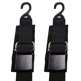 Meili Heavy Duty Boat Trailer Transom Strap (2Pk) - 2 Inch X 48 Inch Adjustable Marine Boat Tie Down Straps To Trailer (Shipped From Usa) With Quick Release Buckle1200 Lbs Capacity Securely