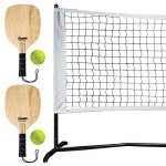 Franklin Sports Half Court Size Pickleball Net By Franklin Pickleball - Includes 10Ft Net, (2) Paddles, And (2) X-40 Usa Pickleball Approved Pickleballs