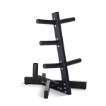 Cap Barbell Olympic Plate Tree Storage Rack For Weights And Bar, Black