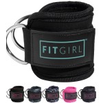 Fitgirl - Ankle Strap For Cable Machines And Resistance Bands, Work Out Cuff Attachment For Home & Gym, Booty Workouts - Kickbacks, Leg Extensions, Hip Abductors, For Women Only (Mint, Pair)