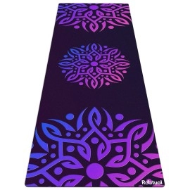 Reetual, The Yoga Mat That Adores Sweat Premium 2In1 Hot Yoga Mat Non Slip Combo Towel - With Carrying Strap Eco Friendly Design For Bikram, Hot Yoga, Ashtanga, Vinyasa, Power, Hatha, Pilates
