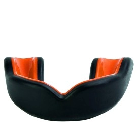 Oral Mart Blackorange Youth Mouthguard For Kids - Youth Mouthguard For Karate, Flag Football, Martial Arts, Taekwondo, Boxing, Football, Rugby, Bjj, Muay Thai, Soccer, Hockey (With Free Case)