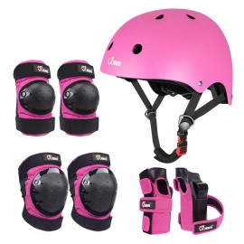 Jbm Child & Adults Rider Series Protection Gear Set For Multi Sports Scooter, Skateboarding, Roller Skating, Protection For Beginner To Advanced, Helmet, Knee And Elbow Pads With Wrist Guards