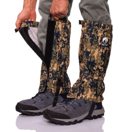 Pike Trail Leg And Ankle Gaiters For Men And Women - Waterproof Boot Covers - For Hiking, Research Field Trips, Outdoor Trail Use, And Snow - Adjustable Closures