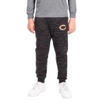 Ultra Game Nfl Chicago Bears Boys Extra Soft Black Snow Fleece Jogger Sweatpants, Black Snow, 14/16