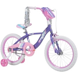 Huffy Kid Bike Quick Connect Assembly Glimmer 16 Inch, Purple