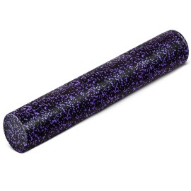Yes4All High Density Foam Roller For Back, Variety Of Sizes & Colors For Yoga, Pilates - Purple Speckled - 36 Inches