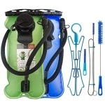 Wacool 3L 3Liter 100Oz Bpa Free Eva Hydration Pack Bladder, Leak-Proof Water Reservoir (2Pc Bladders With Clean Kit)