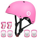Xjd Kids Bike Helmet,Multi-Sport Protective Gear Set For 3-5-8-14 Years Boys Girls With Knee And Elbow Pads Wrist Guards Fit Roller Skates,Cycling,Skateboarding,Skating Scooter (Multi-Colors)
