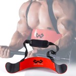 W Waisfit Arm Blaster Bicep Curl Thick Aluminum Adjustable Bodybuilding Bicep Isolator Pink,Barbell Curl Assistant Arm Curl Bar (Red)