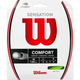 WILSON Sporting Goods Sensation 16 Neon Green Tennis String - 16 gauge set