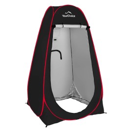 Your Choice Pop Up Tent, Portable Shower Changing Toilet Privacy Room For Camping, Beach, Outdoor And Indoor - Color Black