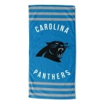 Northwest Nfl Carolina Panthers Unisex-Adult Beach Towel 30 X 60 Stripes