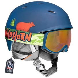 Wildhorn Spire Combo Pack Ski Helmet Kids, Snowboard Helmet Kids With Goggles For Toddlers, Boys, Girls- Us Ski Team Official Supplier - Kids Snow Helmet