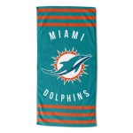 Northwest Nfl Miami Dolphins Unisex-Adult Beach Towel 30 X 60 Stripes