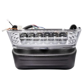 Drive-Up Club Car Precedent Led Head Light With Bumper Replacement Or Upgrade For 2004-Up Electric Golf Carts