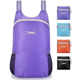 Tuban Ultra Lightweight Packable Water Resistant Backpack For Travel Camping Outdoor Hiking Daypack
