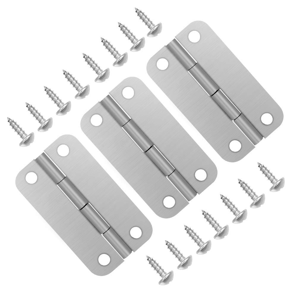 Picowe 3 Pack Cooler Hinges For Igloo Ice Chests, Cooler Stainless Steel Hinges Replacement Set With Screws