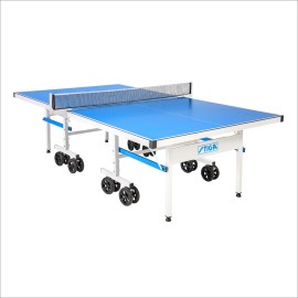 Stiga Xtr Professional Table Tennis Tables - All Weather Aluminum Waterproof Indoor Outdoor Design With Net Post - 10 Minute Easy Assembly Ping-Pong Table With Compact Storage