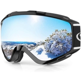 Findway Ski Goggles Otg - Over Glasses Snow/Snowboard Goggles For Men, Women & Youth - 100% Uv Protection