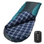 Bessport Sleeping Bag Winter Flannel Lined 18? - 32? Extreme 3-4 Season Warm & Cool Weather Adult Sleeping Bags Large Lightweight, Waterproof For Camping, Backpacking, Hiking