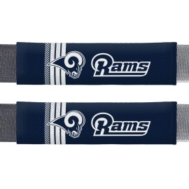 Fremont Die NFL Los Angeles Rams Rally Seat Belt Pads, Universal Fit, Universal Fit, Team Colors